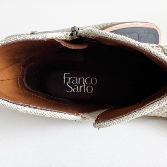 New Franco Sarto Marcus Snake Bootie Ankle Boot Leather Classic Minimalist US 9 - Picture 9 of 10